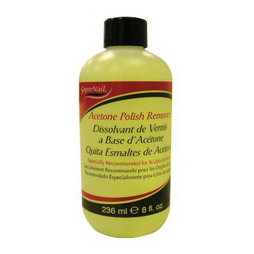Super Nail Acetone Nail Polish Remover, 8 Oz
